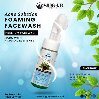 Acne Solution Foaming Face Wash – Oil Control & Clear Skin Cleanser