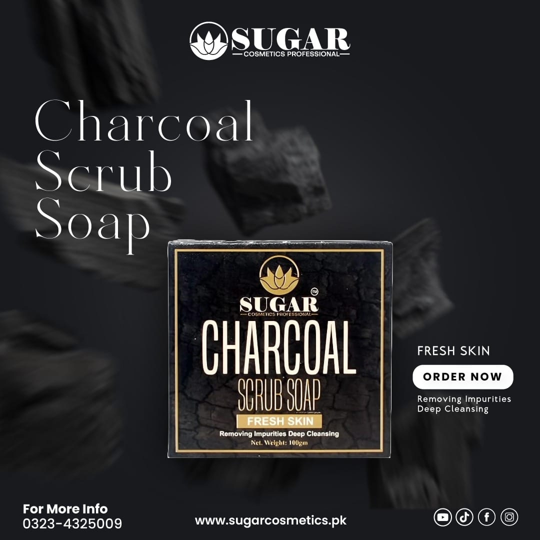Charcoal Scrub Soap – Deep Cleansing & Detox Skin Soap