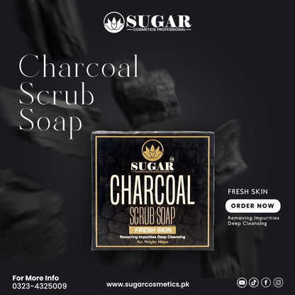 Charcoal Scrub Soap – Deep Cleansing & Detox Skin Soap