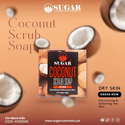Coconut Scrub Soap – Deep Cleansing & Glowing Skin