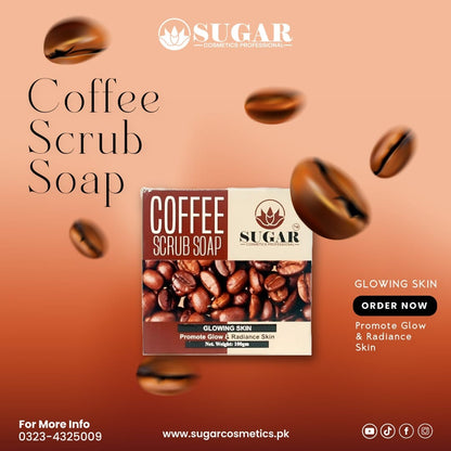 Coffee Scrub Soap – Natural Exfoliating & Brightening Bar