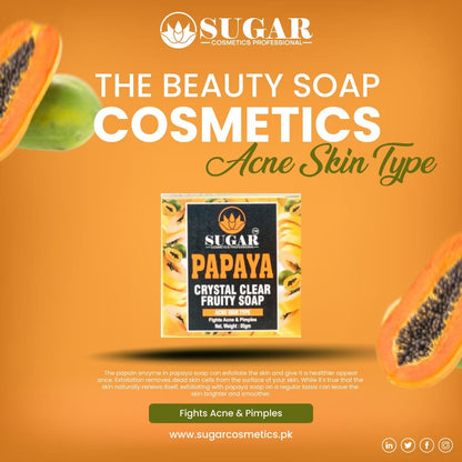 Papaya Fruity Soap – Brightening & Exfoliating Soap