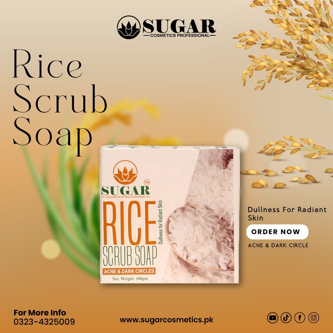 Rice Scrub Soap – Brightening & Exfoliating Soap