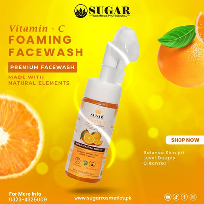 Vitamin C Foaming Face Wash – Brightening & Glow Cleanser